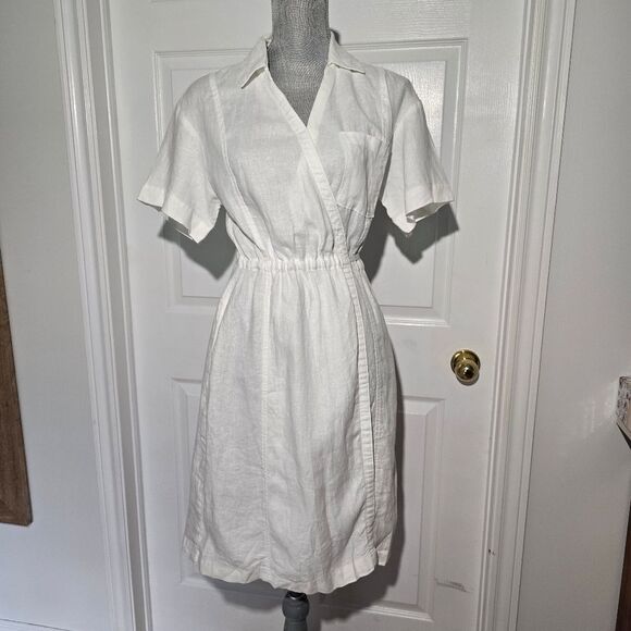 ATHLETA linen Wrap Dress - Picture 2 of 6